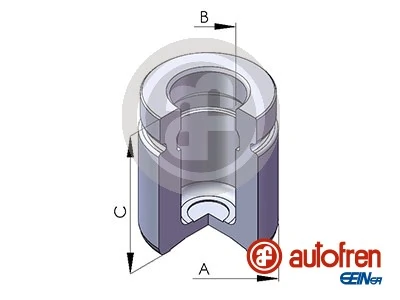Piston, brake caliper